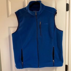 Men’s Lg Reg LL Bean Fleece Vest - Mint